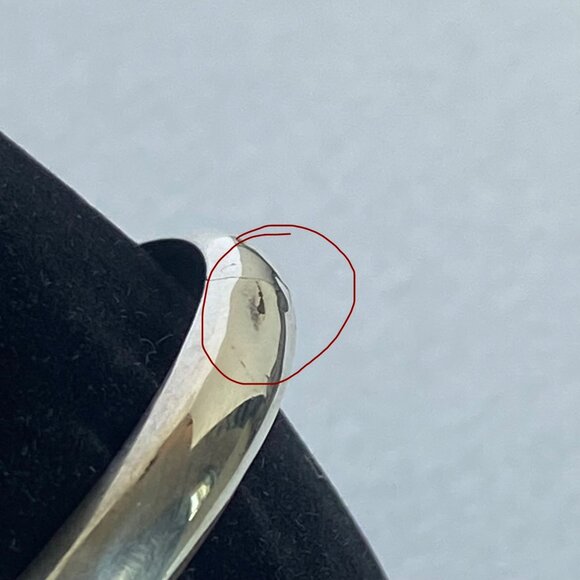 Sterling Silver 925 Polished Round Hinged Stacking Bangle Bracelet 7.25" - Picture 5 of 16